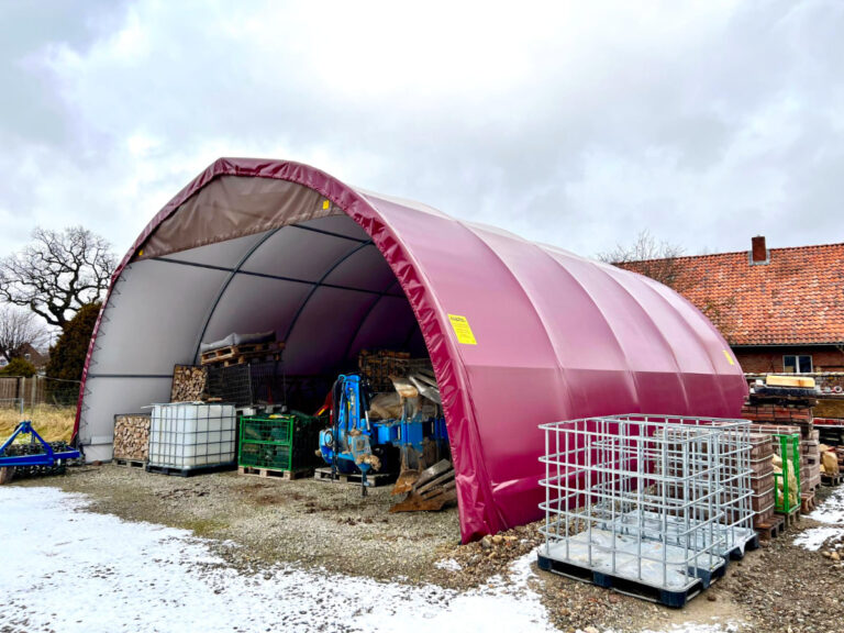 AGROTEL-Rundbogenhalle-Rot