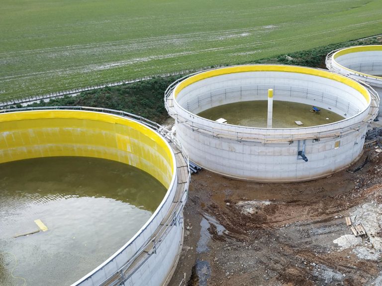 Betonschutz für Biogasbehälter