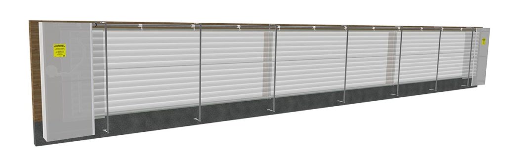 Thermocurtain - Curtain-System für Ställe mit Luftkammern zur Isolierung