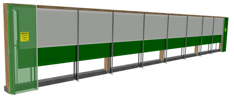AGROTEL Windschutz-Isocurtain WSS6 zur Belüftung, Isolierung und Verdunkelung