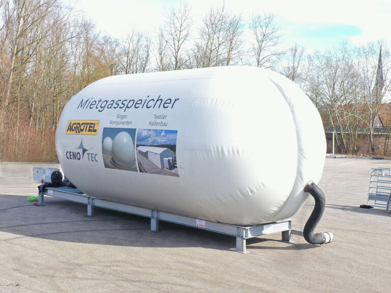 Biogas Zwischenspeicher als Ausweich-Speicher bei Anlagenreparaturen oder Umbauten