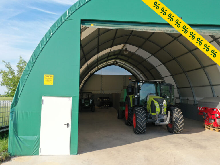 Bis zu 10 % Rabatt auf AGROTEL Bogenhallen für Landwirtschaft und Industrie